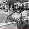 Janet Leigh, Beverly Hills Hotel pool, 1950