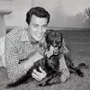 Rock Hudson in Malibu, Bob Beerman photo, 1955