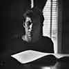 Anthony Perkins at the piano, Chateau Marmont, 1954