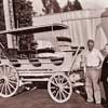 Disneyland Main Street Vehicle on the Walt Disney Studio lot, November 1954 photo