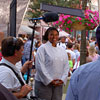 Shooting a commercial on Main Street, May 2007