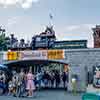 Disneyland entrance and Main Street Station, October 1961