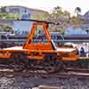 Disneyland Kalamazoo handcart, Main Street Train Station December 2007