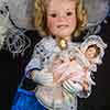 Danbury Mint porcelain Bright Eyes Limited Edition All Dolled Up doll by Elke Hutchens