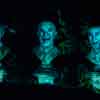 Grim Grinning Ghosts Singing Statues in the Graveyard May 2015