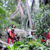 Disneyland Jungle Cruise native area photo, February 2011