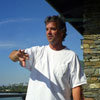 Wyland at his Laguna Beach home, Spring 2000