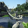 La Brea Tar Pits at LACMA in Los Angeles July 2002