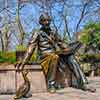 Hans Christian Andersen statue by Georg Lober, Central Park, New York City, April 2011