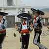 Martin Short, Steve Martin, and Chevy Chase in Old Tucson, Arizona, The Three Amigos, 1986