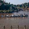 Disneyland Rivers of America Indian Canoe photo, July 28, 1958