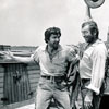 Filming Davy Crockett's Keelboat Race, 1955 with Fess Parker and Buddy Ebsen