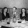 Shirley Temple, Harry Sugarman, Betty Jean Lail, and their dates, Sugie's, Beverly Hills, November 1944