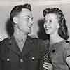 Shirley Temple and John Agar announce engagement, 1945