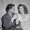 Shirley Temple and John Agar after their wedding, September 19, 1945