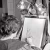 Disneyland Tomorrowland Art Corner sketch artist, Summer 1963