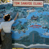 Disneyland Tom Sawyer Island Storybook Map 1956