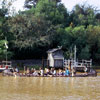 Tom Sawyer Island fishing pier November 1970