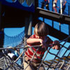 Disneyland Tom Sawyer Island Suspension Bridge photo, April 1977