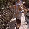 Disneyland Tom Sawyer Island Suspension and Pontoon Bridge, September 1963