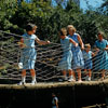 Tom Sawyer Island Suspension and Pontoon Bridge photo, July 1959