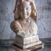 Marble bust, Cathedral Mausoleum, Greenwood Memorial Park photo, May 2024
