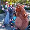 Remy and Emile from Ratatouille in Disneyland's New Orleans Square, June 2007