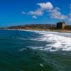 Pacific Beach from Crystal Pier in San Diego, April 2014