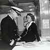 Shirley Temple on return from Hawaiian vacation with Captain Johnson, May 1939