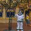 Disneyland Mickey Mouse Club Clown in Town Square, December 1955